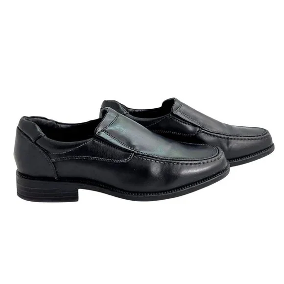 Robert David Boys Lil Tim Black Slip-On Loafers Dress Shoes Size 6M - Picture 1 of 10